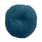 Hello Honey® Navy Blue & Pink Tufted Scallop Pattern Cotton Round Pillow